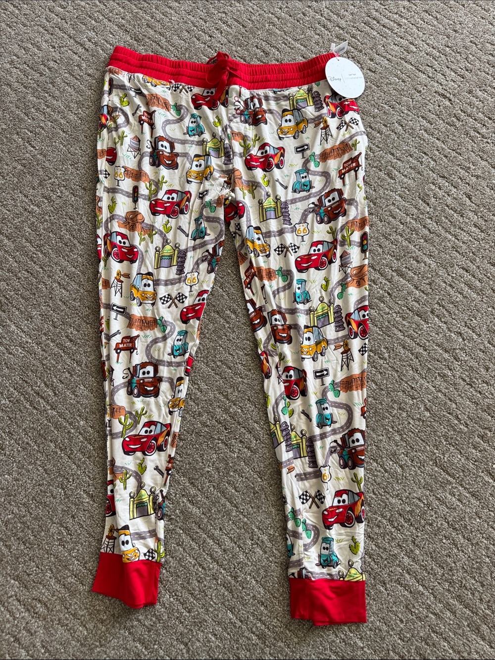 Little Sleepies Disney Pixar Cars  women’s large Pajama Pants NWT